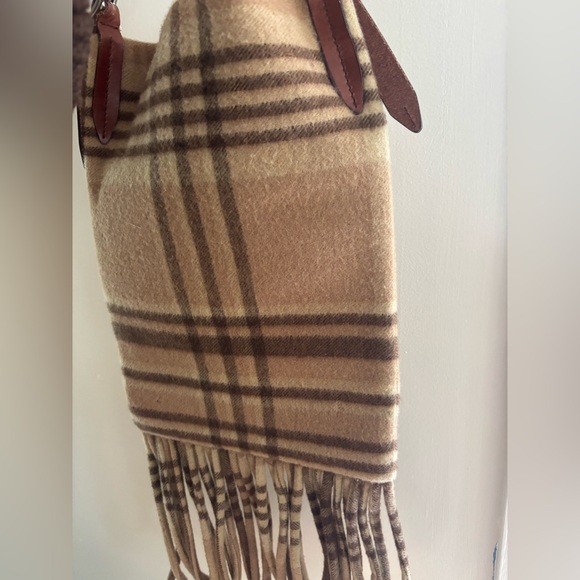 Vintage Ralph Lauren wool plaid crossbody bag Fringes - Picture 12 of 12